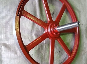 Колесо ведущее к ЛП-80, ∅ 660 mm с валом